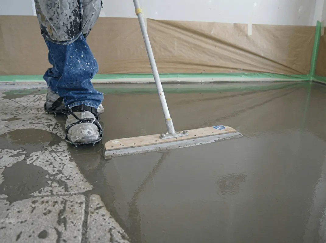 Uneven floor being professionally repaired in San Antonio, TX